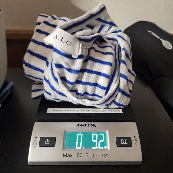 A.L.C. Drop Waist Striped Sleeveless Linen summer beach dress sz M - Picture 9 of 9